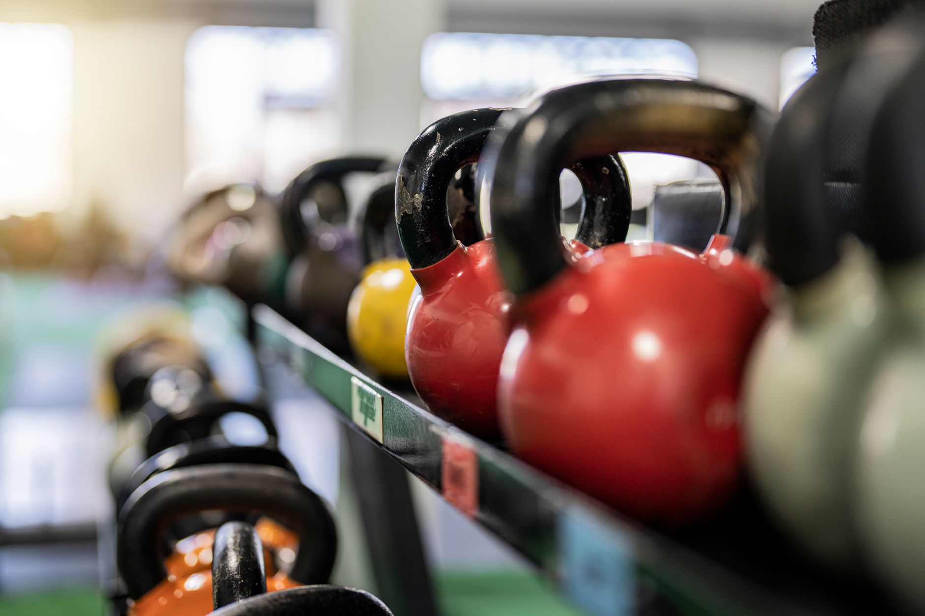 Kahvakuulatreeni CrossFit-salin Open Gym -vuorolla